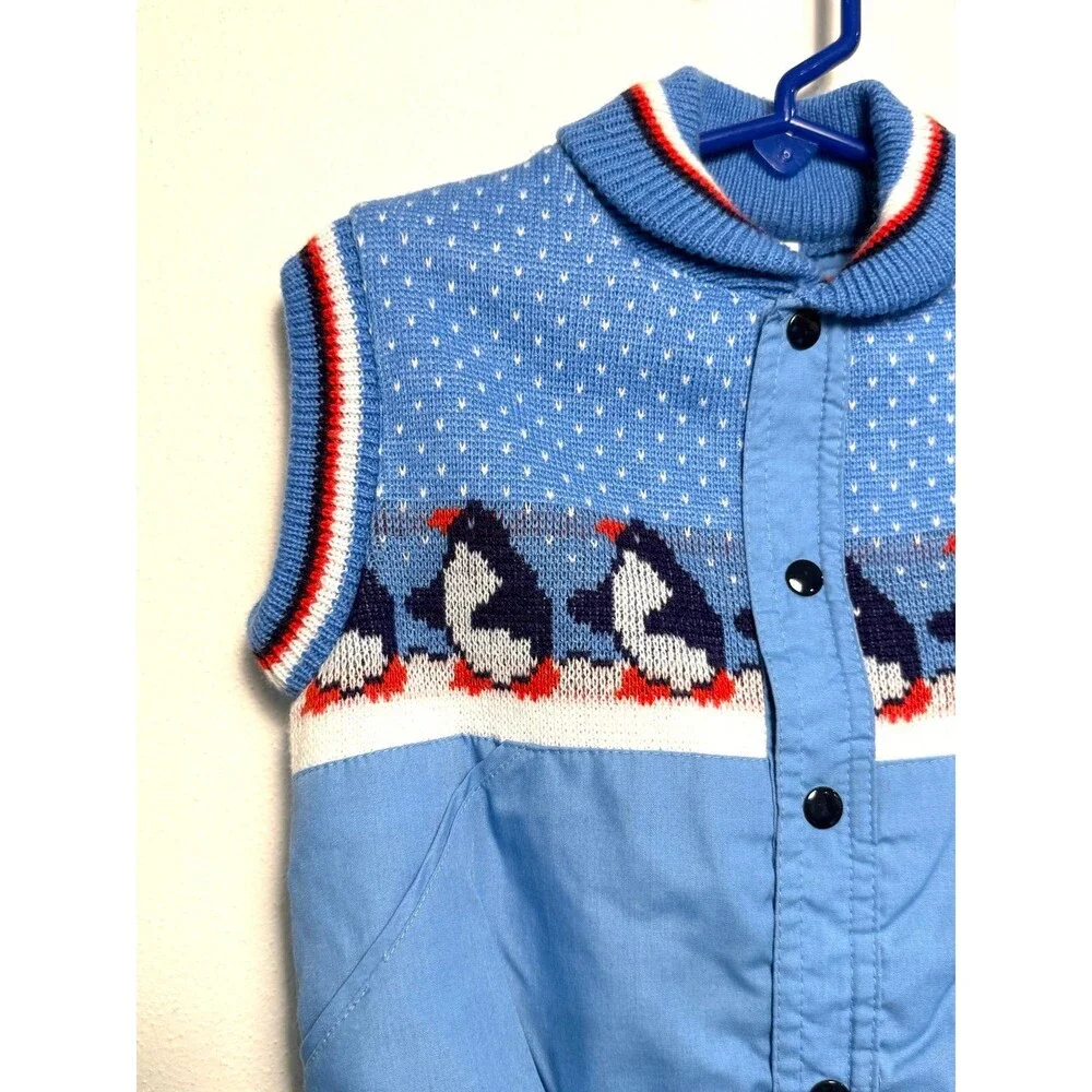 Vintage Penguin Puffer Vest